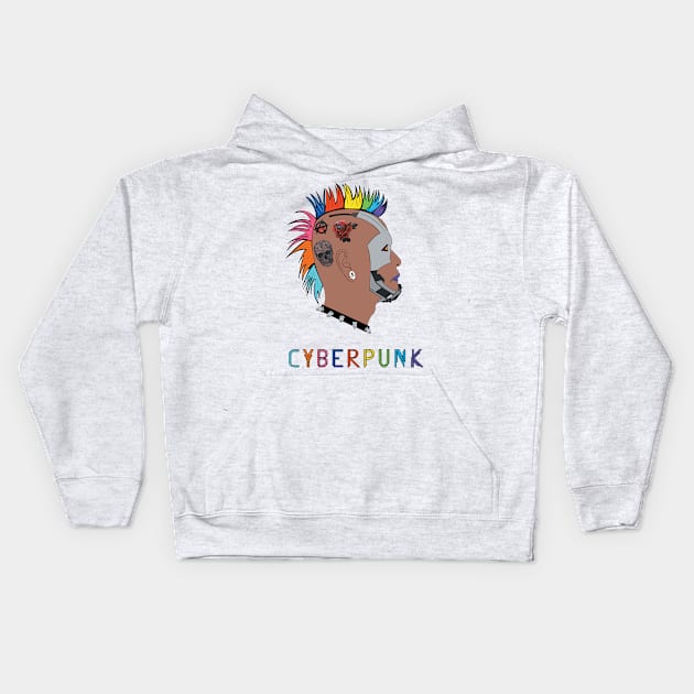 Cyberpunk Kids Hoodie by ravendesign